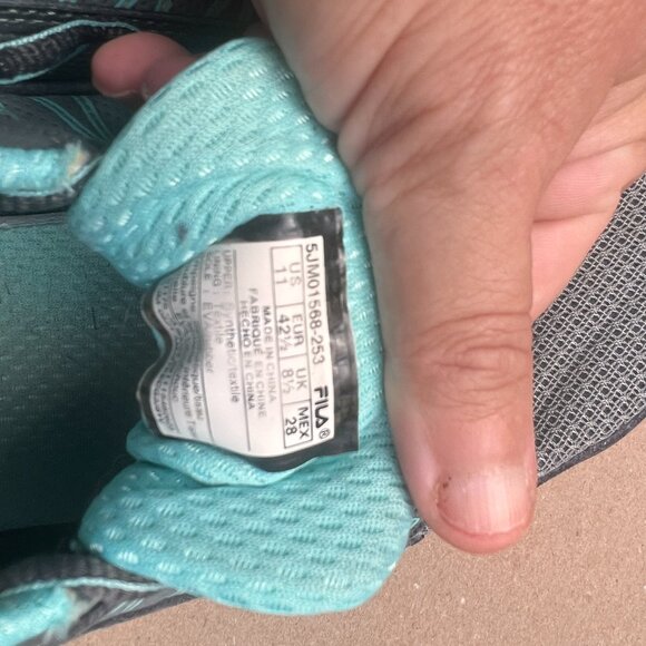 Fila Evergrand Trail 21.5 Walking Shoes Womens size 11 Grey Teal - Picture 10 of 10
